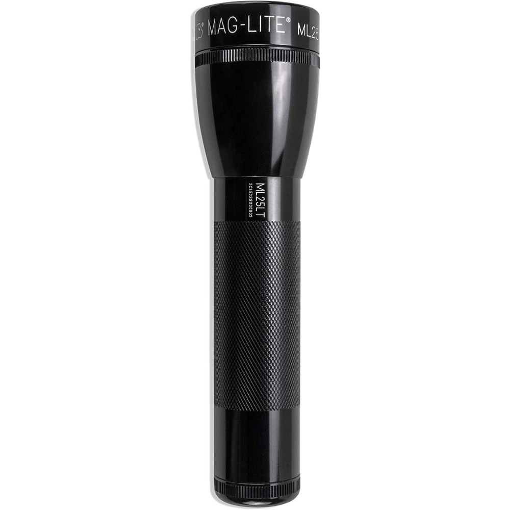 Maglite Flashlight ML25LT 192 Lumens Black LED 2 Cell C - Ascmtools