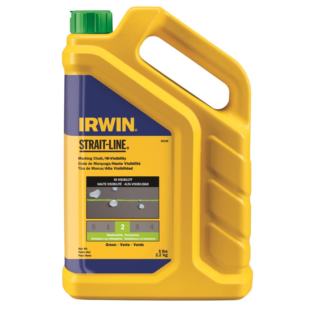 Irwin 5 Lb. Green Chalk Hi-Vis - Ascmtools