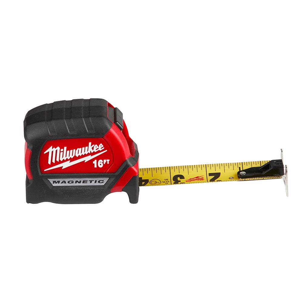 Milwaukee 16Ft Compact Magnetic Tape Measure - Ascmtools