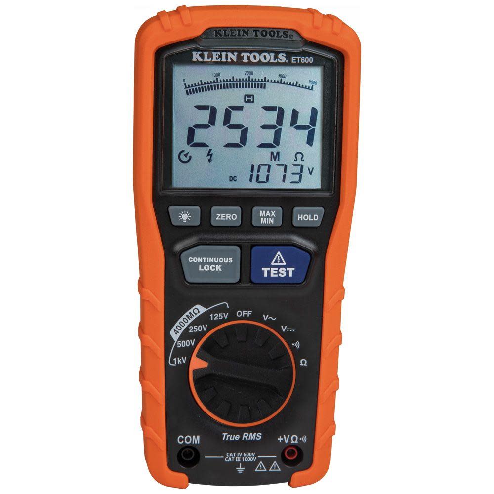 Klein Tools Insulation Resistance Tester - Ascmtools