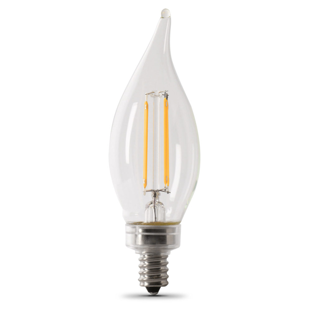 Feit Electric 40W CA10 5000K Dimmable Flame Tip LED Bulb 6pk - Ascmtools