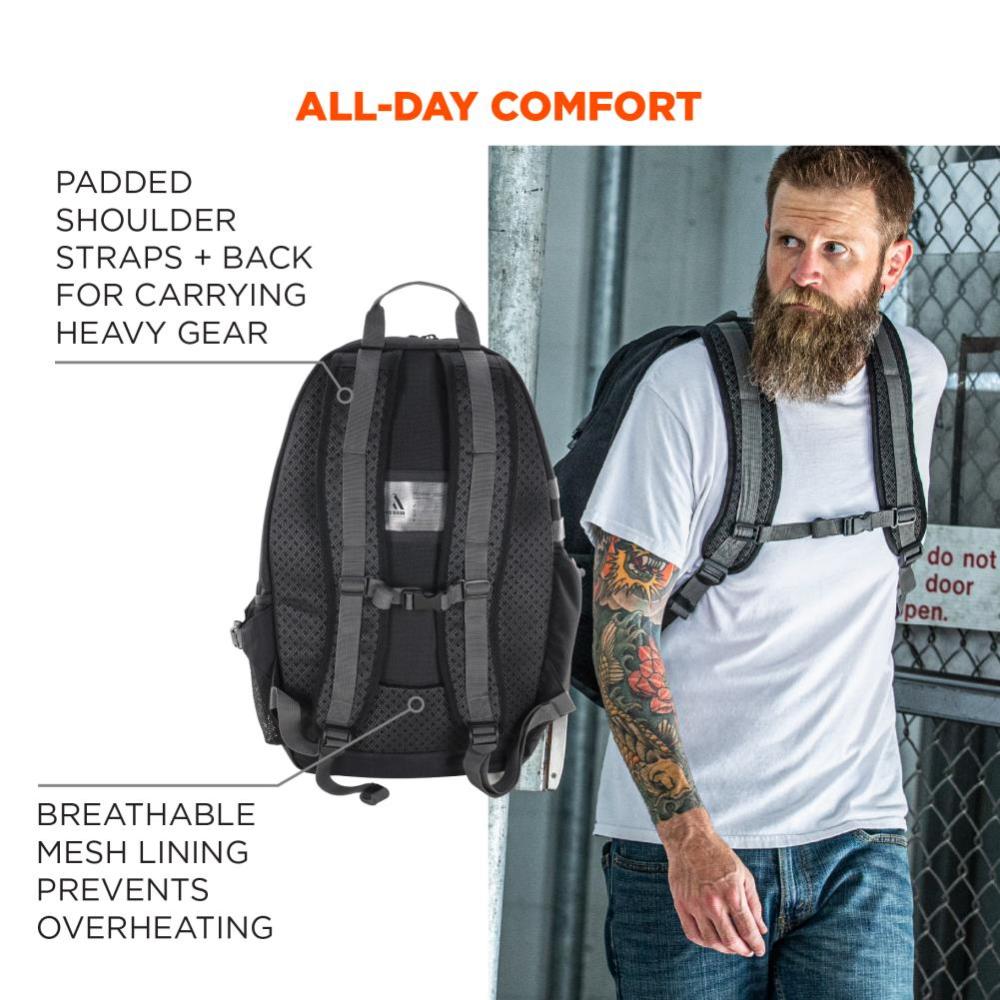 Ergodyne Arsenal 5188 Work Gear Jobsite Backpack Hard Hat Storage - Ascmtools