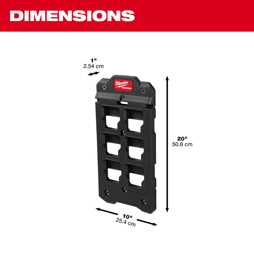 Milwaukee PACKOUT Compact Wall Plate 6pk Bundle - Ascmtools