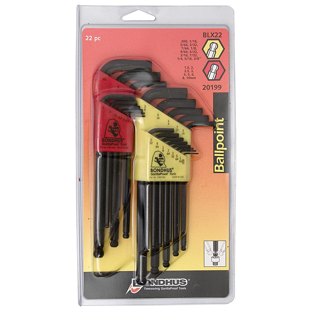 Bondhus Balldriver L-wrench Double Pack - Ascmtools