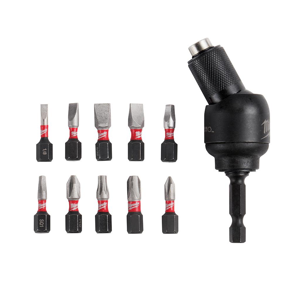 Milwaukee SHOCKWAVE 11-Piece 30 Knuckle Bit Holder - Ascmtools