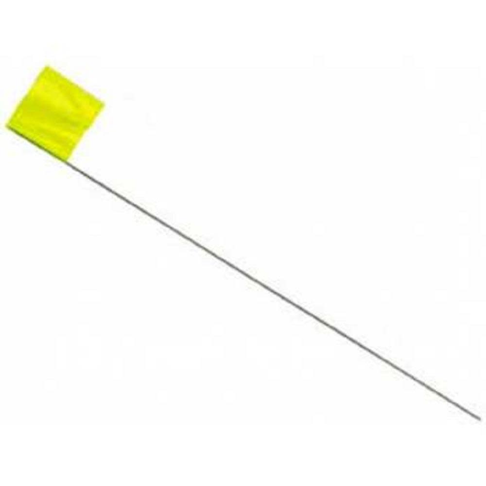 Irwin 2-1/2 In. x 3-1/2 In. x 21 In. Yellow Stake Flags 100 pk. - Ascmtools