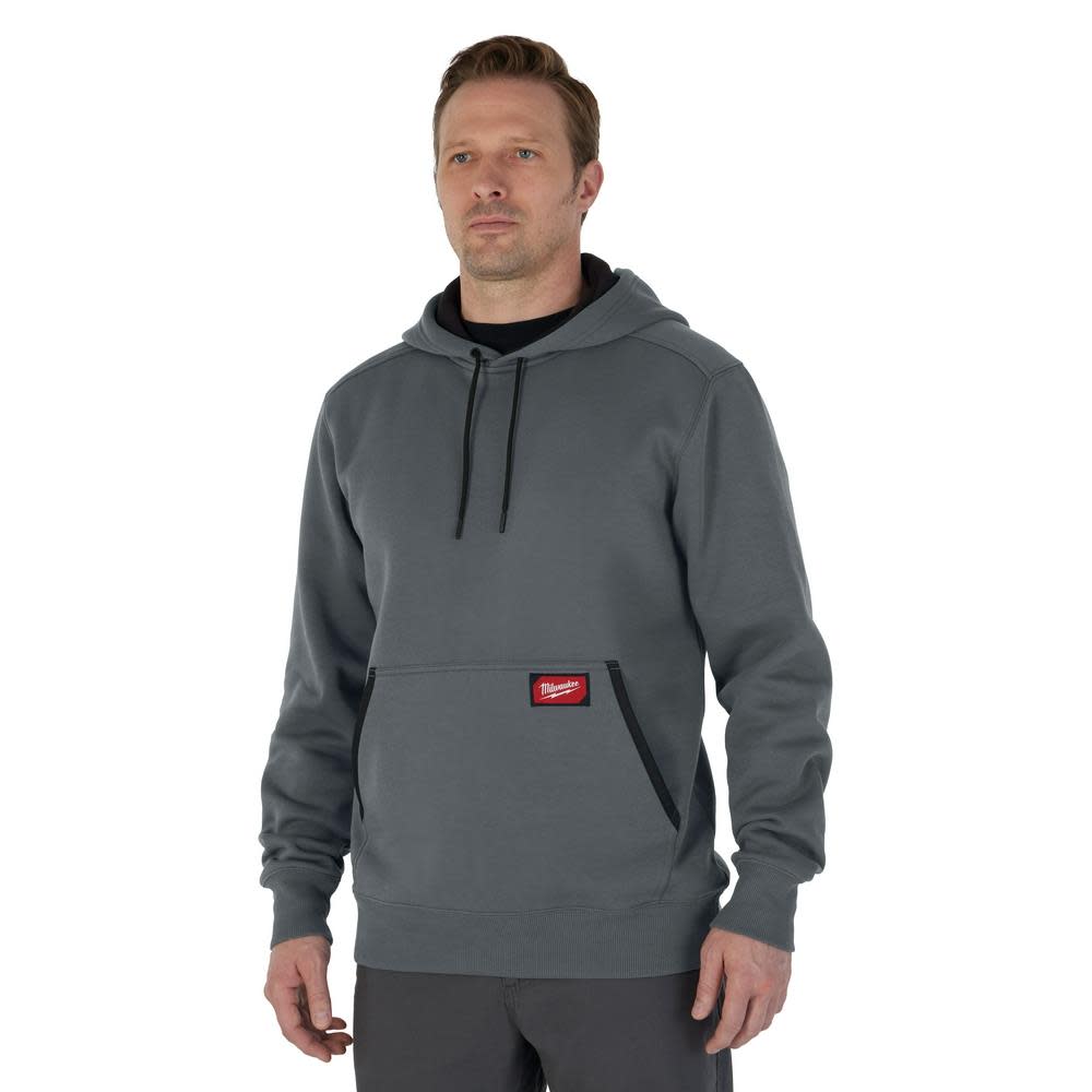 Milwaukee Midweight Pullover Hoodie Gray Large - Ascmtools
