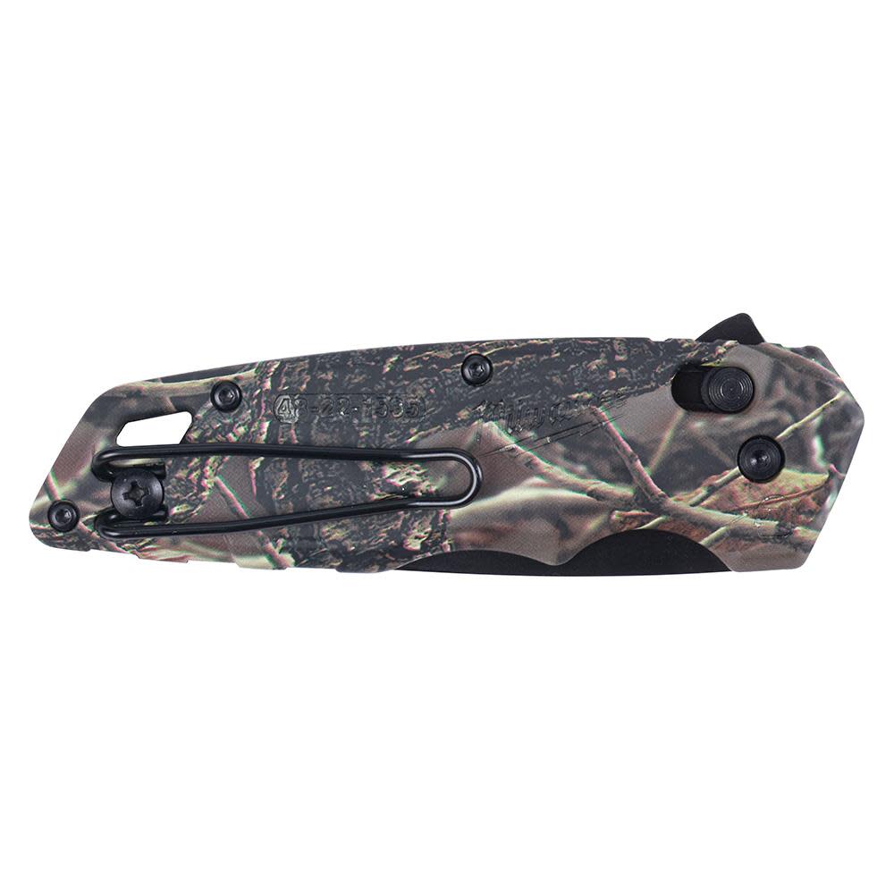 Milwaukee FASTBACK Camo Spring Assisted Folding Knife - Ascmtools