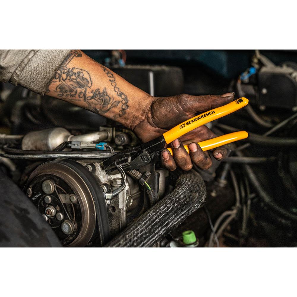 GEARWRENCH Pitbull Linemans Pliers 9 1/2″ Dipped Handle - Ascmtools