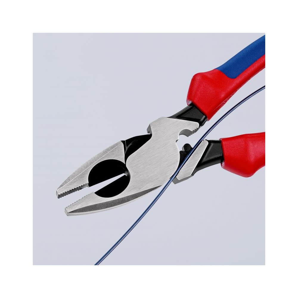 Knipex Linemans Pliers Plastic Coated Handle 240mm - Ascmtools