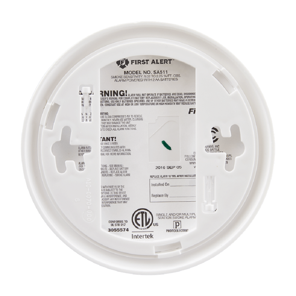 First Alert Interconnected Wireless Smoke Alarm with Voice Location Battery Operated - Ascmtools