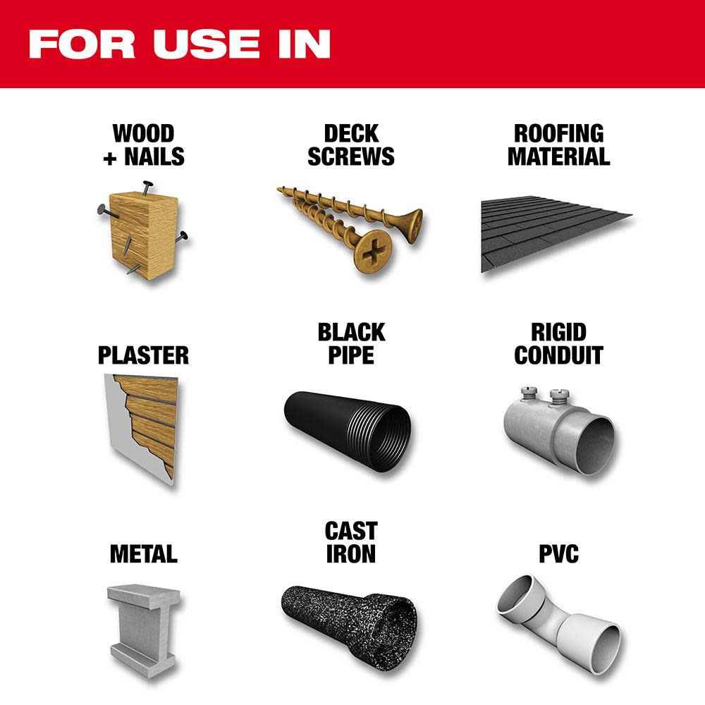 Milwaukee 6″ WRECKER with NITRUS CARBIDE 5Pk - Ascmtools