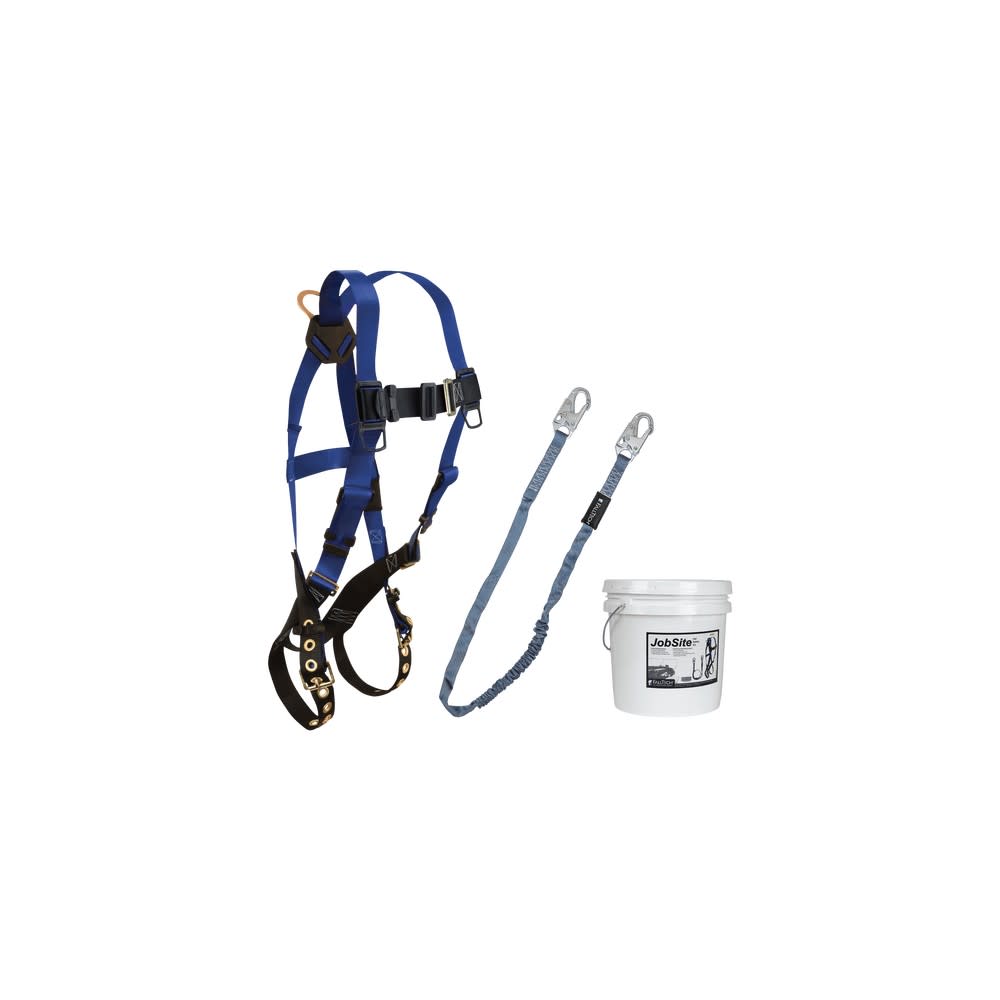 Falltech 2 Gallon 2-Piece Harness & Lanyard Mini Bucket User Kit - Ascmtools