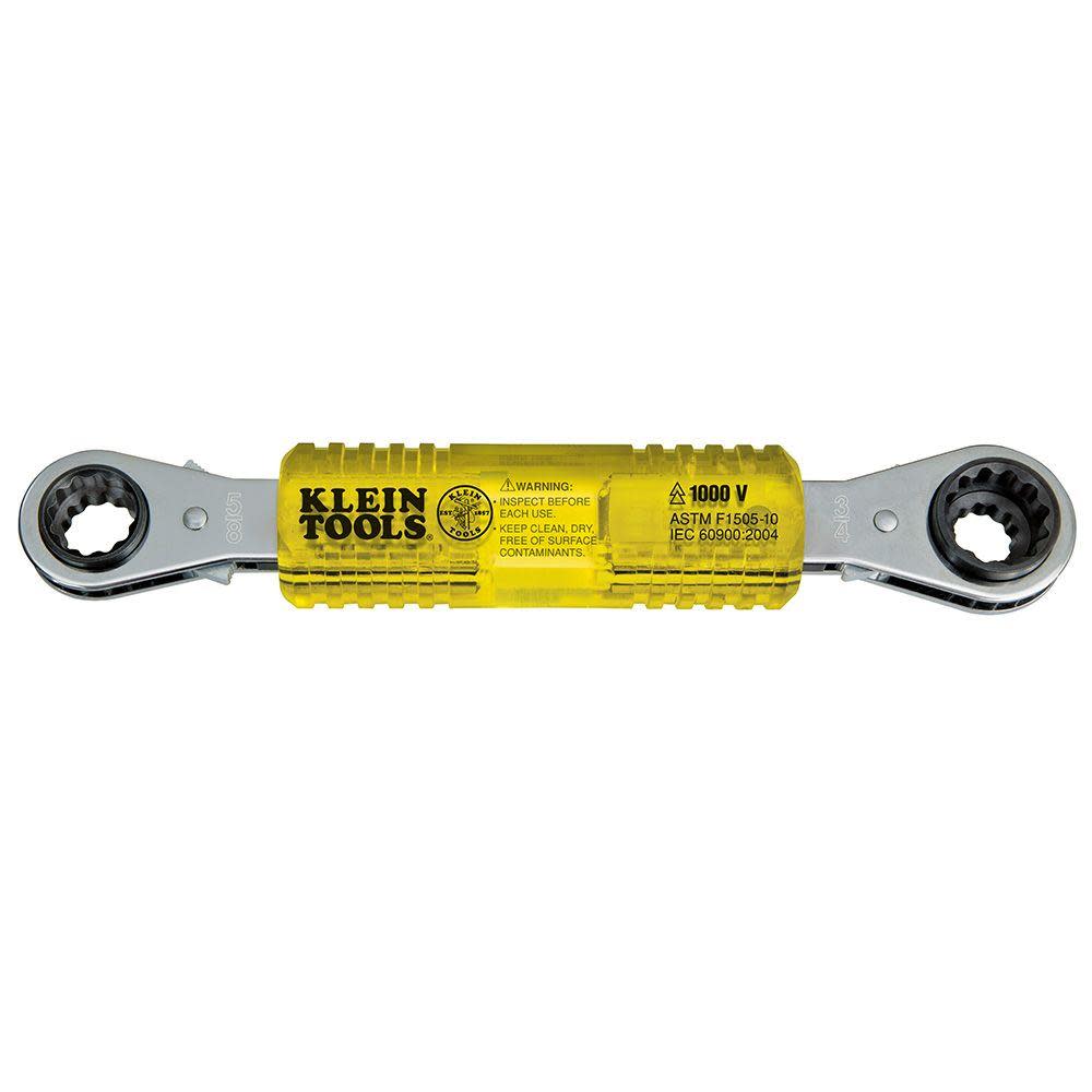 Klein Tools Lineman’s Insulated 4-in-1 Box Wrench - Ascmtools