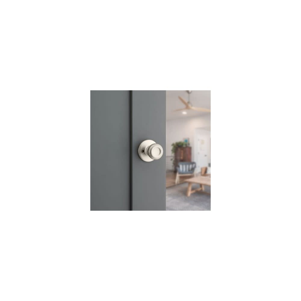 Kwikset Satin Nickel Hall/Closet Tylo Passage Door Knob - Ascmtools