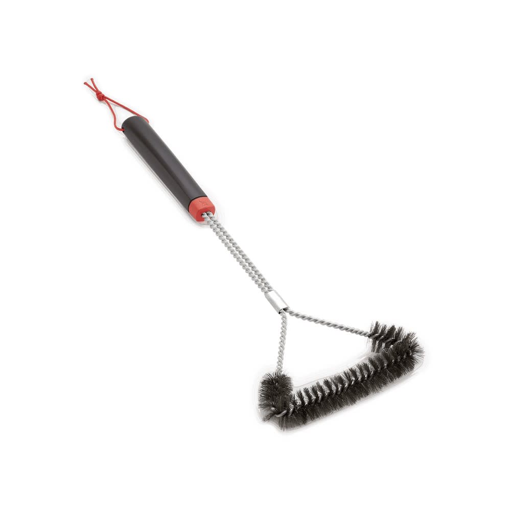 Weber 18″ Three-Sided Bristle Grill Brush - Ascmtools