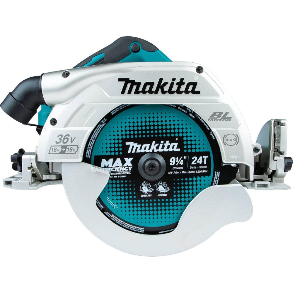 Makita 18V X2 LXT 36V 9 1/4 Circular Saw with Guide Rail Compatible Base Bare Tool - Ascmtools