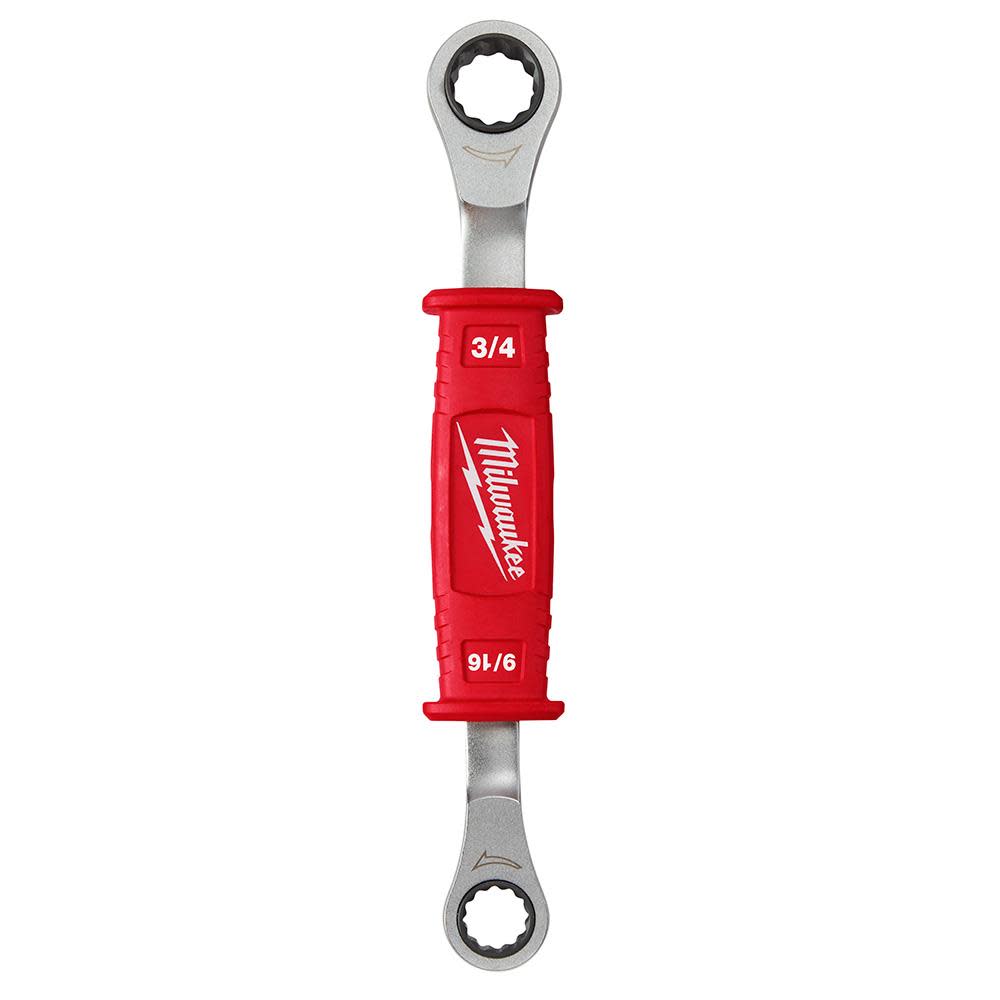 Milwaukee Linemans 2-in-1 Insulated Ratcheting Box Wrench - Ascmtools