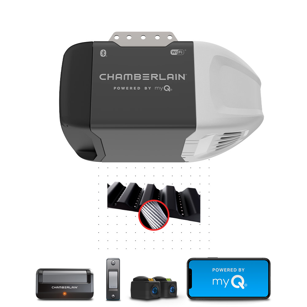 Chamberlain 1/2 HP Wi Fi Quiet Belt Drive Garage Door Opener - Ascmtools