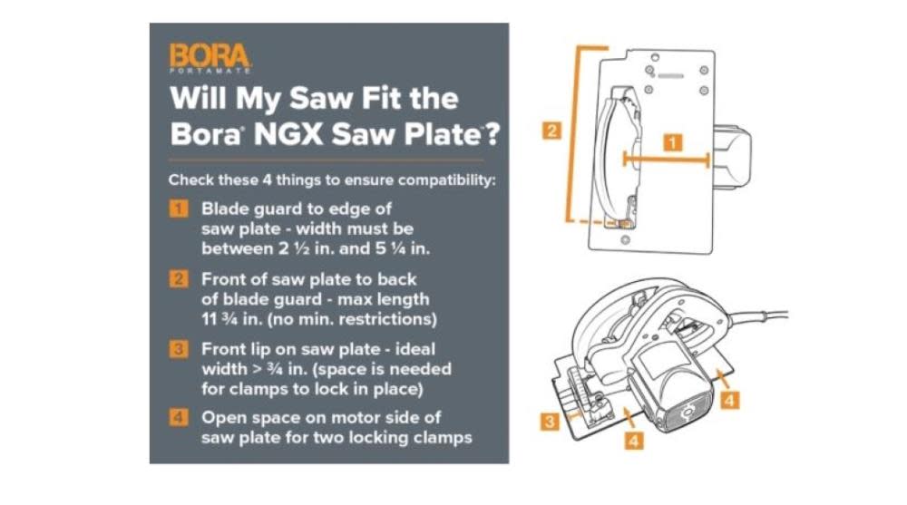 Bora Portamate NGX Compact Cutting System Kit - Ascmtools