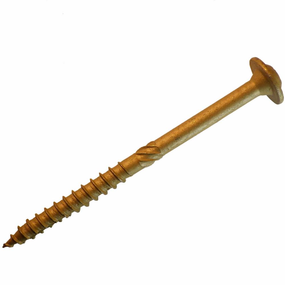Western Builders Supply 2-1/2 In. Bronze Round Washer Head Type 17 Construction Lag Screw - Ascmtools