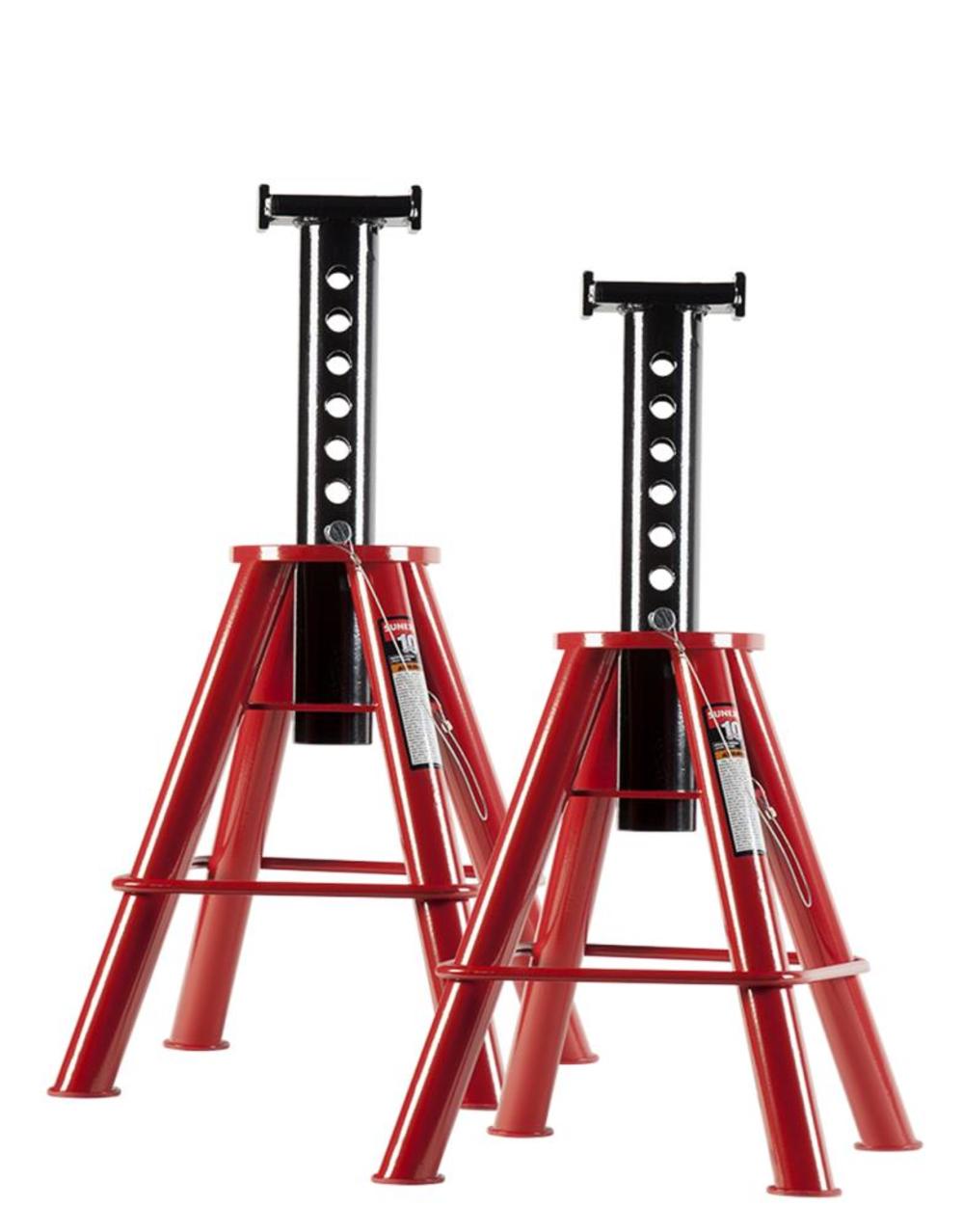 Sunex 10 Ton Medium Height Pin Type Jack Stands (Pair) - Ascmtools