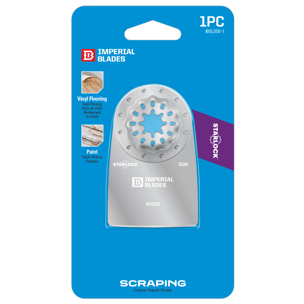 Imperial Blades IBSL500-1 Starlock 2″ Hard Material Rigid Scraper 1PC - Ascmtools