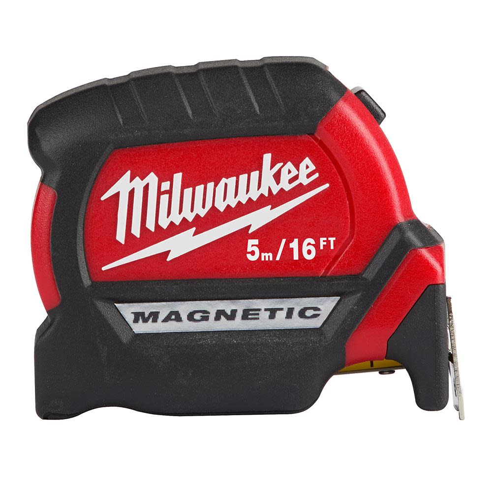 Milwaukee 5M/16Ft Compact Magnetic Tape Measure - Ascmtools