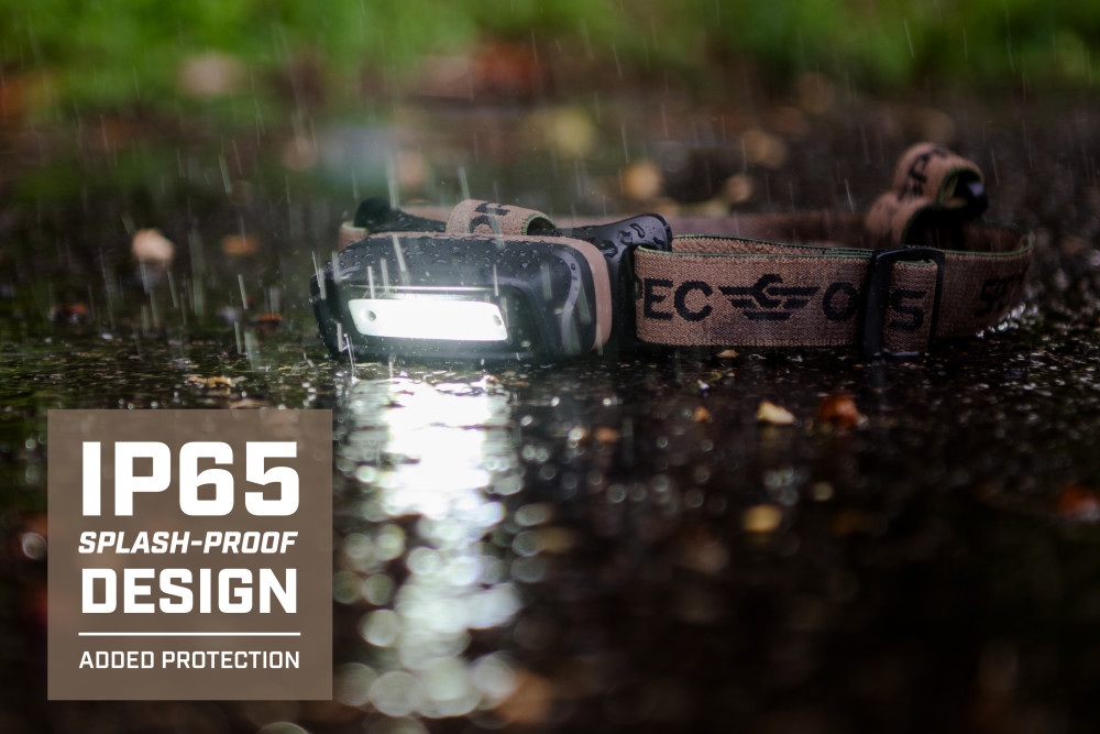 Spec Ops Rechargeable LED Headlamp with Removable Light - Ascmtools