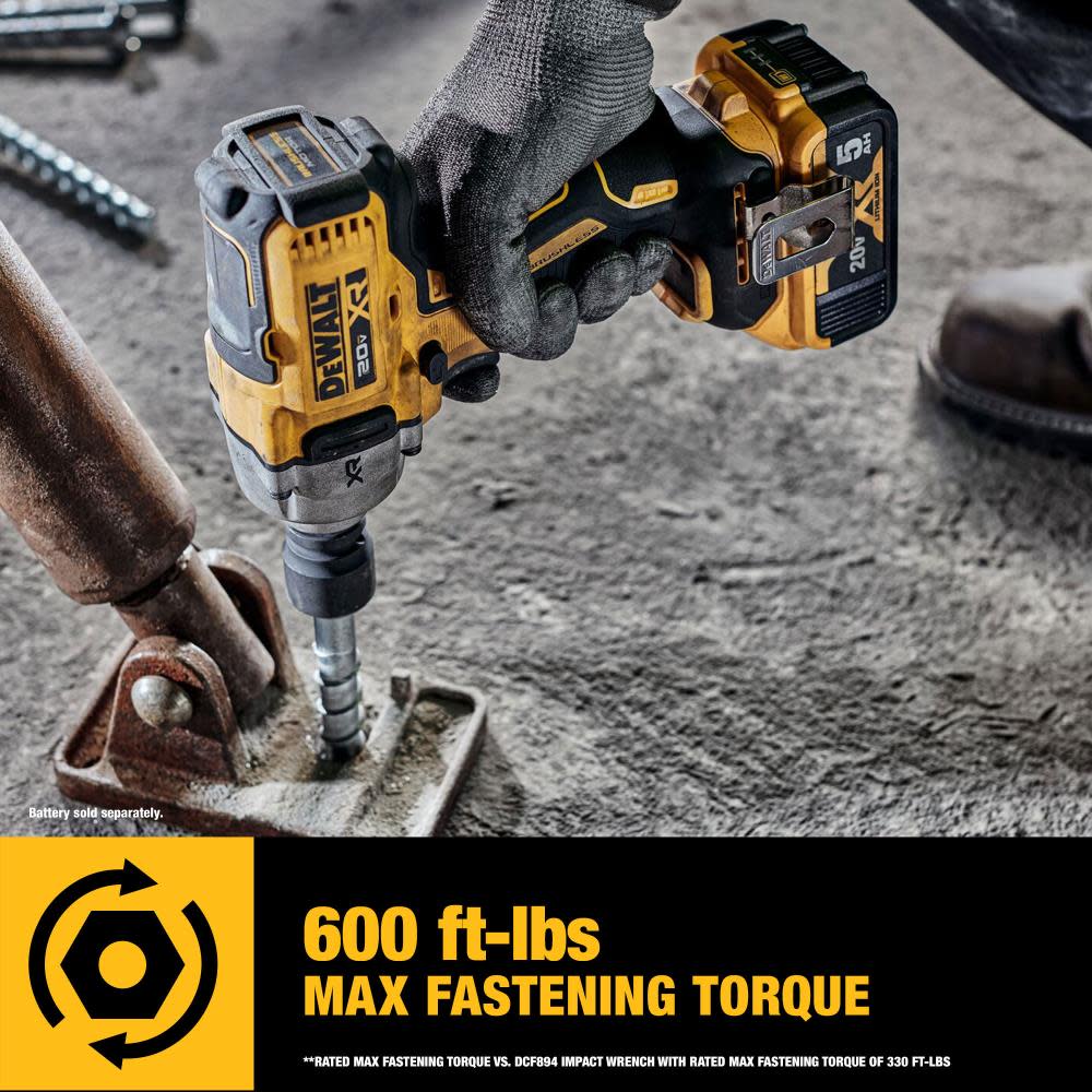 DEWALT 20V MAX XR 1/2″ Mid Range Impact Wrench with Detent Pin Anvil Bare Tool - Ascmtools