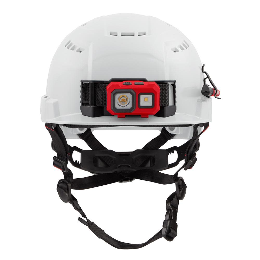 Milwaukee White Front Brim Vented Helmet with BOLT Class C - Ascmtools