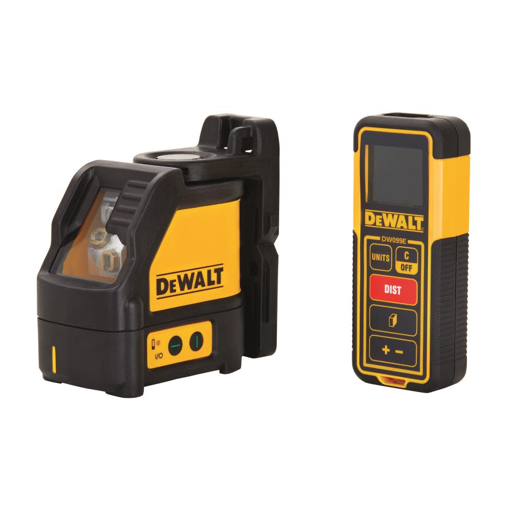 DEWALT Green Line Laser Level & 100 ft. Laser Distance Measurer - Ascmtools