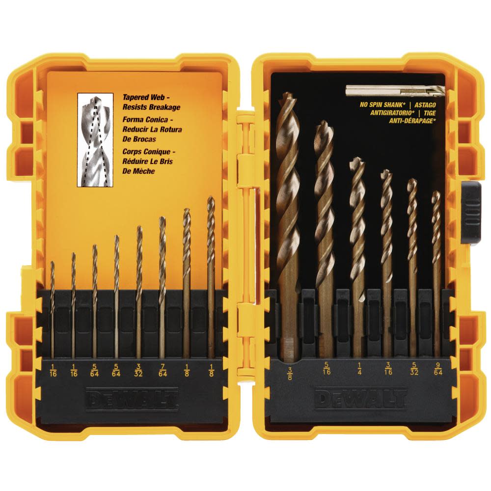 DEWALT 14 piece Pilot Point Drill Bit Set - Ascmtools