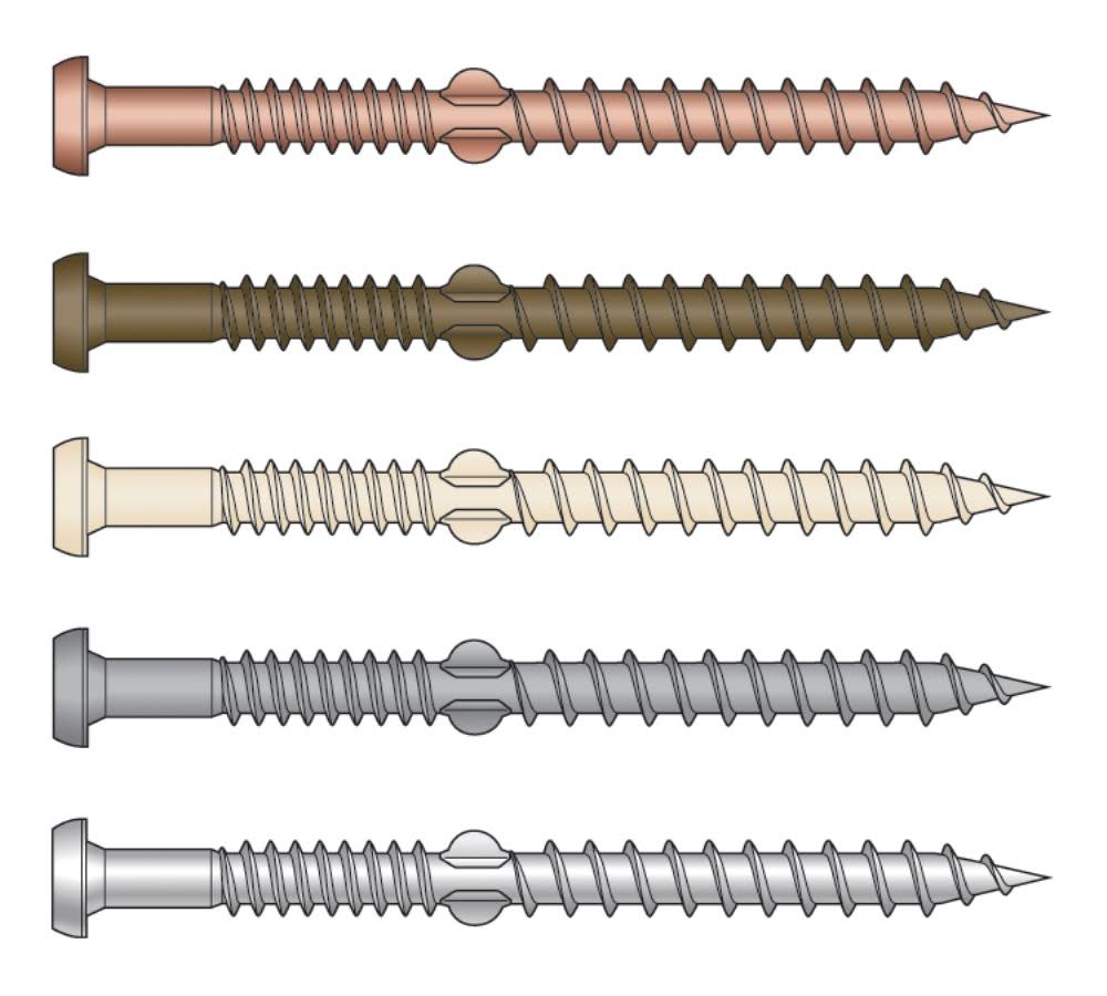 Quikdrive 2-1/2 In. Composi-Lok Deck Gray Screws - Ascmtools