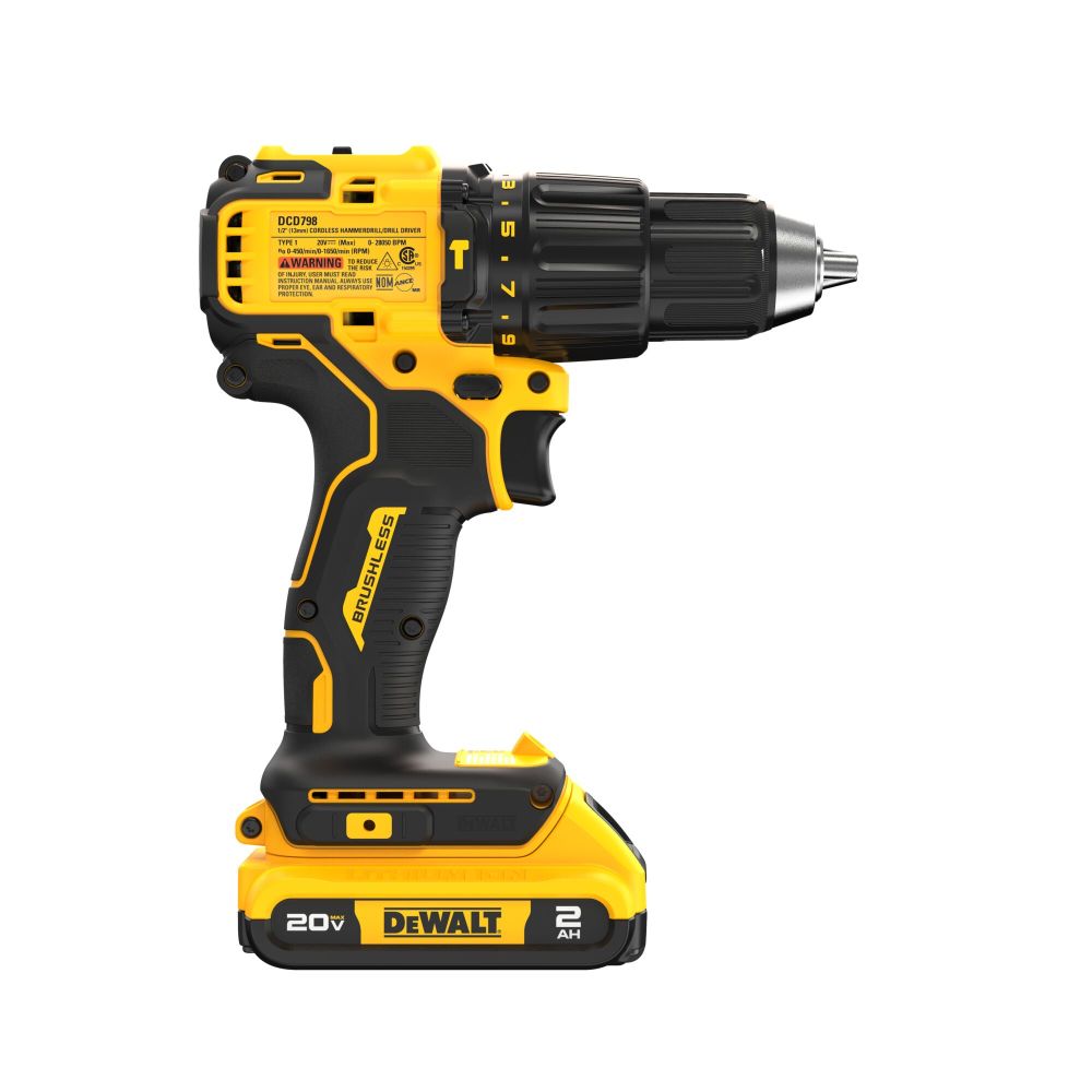 DEWALT 20V MAX 1/2″ Hammer Drill Cordless Kit - Ascmtools
