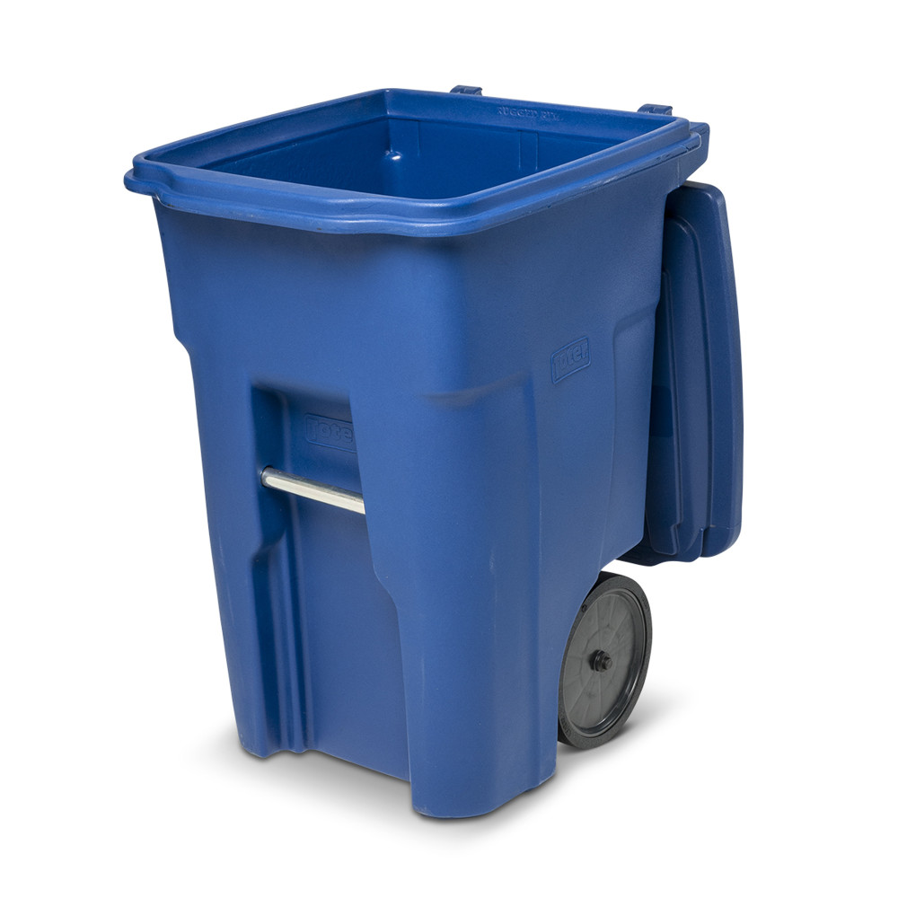 Toter 48 Gallon Trash Can with Smooth Wheels and Lid - Ascmtools