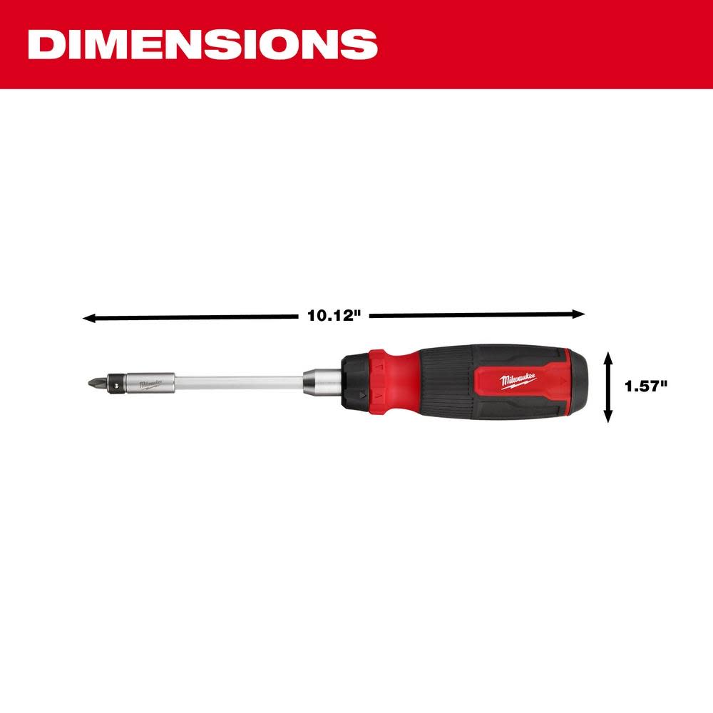 Milwaukee 27-in-1 Ratcheting Multi-Bit Screwdriver - Ascmtools