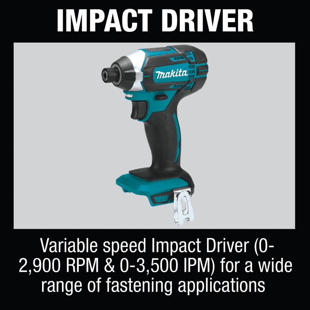Makita 18V LXT 5 Piece Cordless Combo Kit - Ascmtools