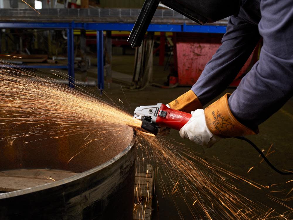 Milwaukee 11 Amp 4-1/2 in. Small Angle Grinder Slide Lock-On - Ascmtools