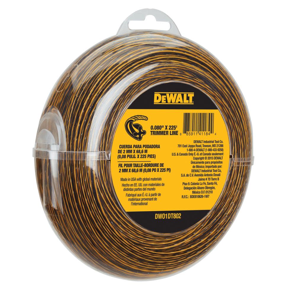 DEWALT Trimmer Line 0.080 In. x 225 Ft. - Ascmtools