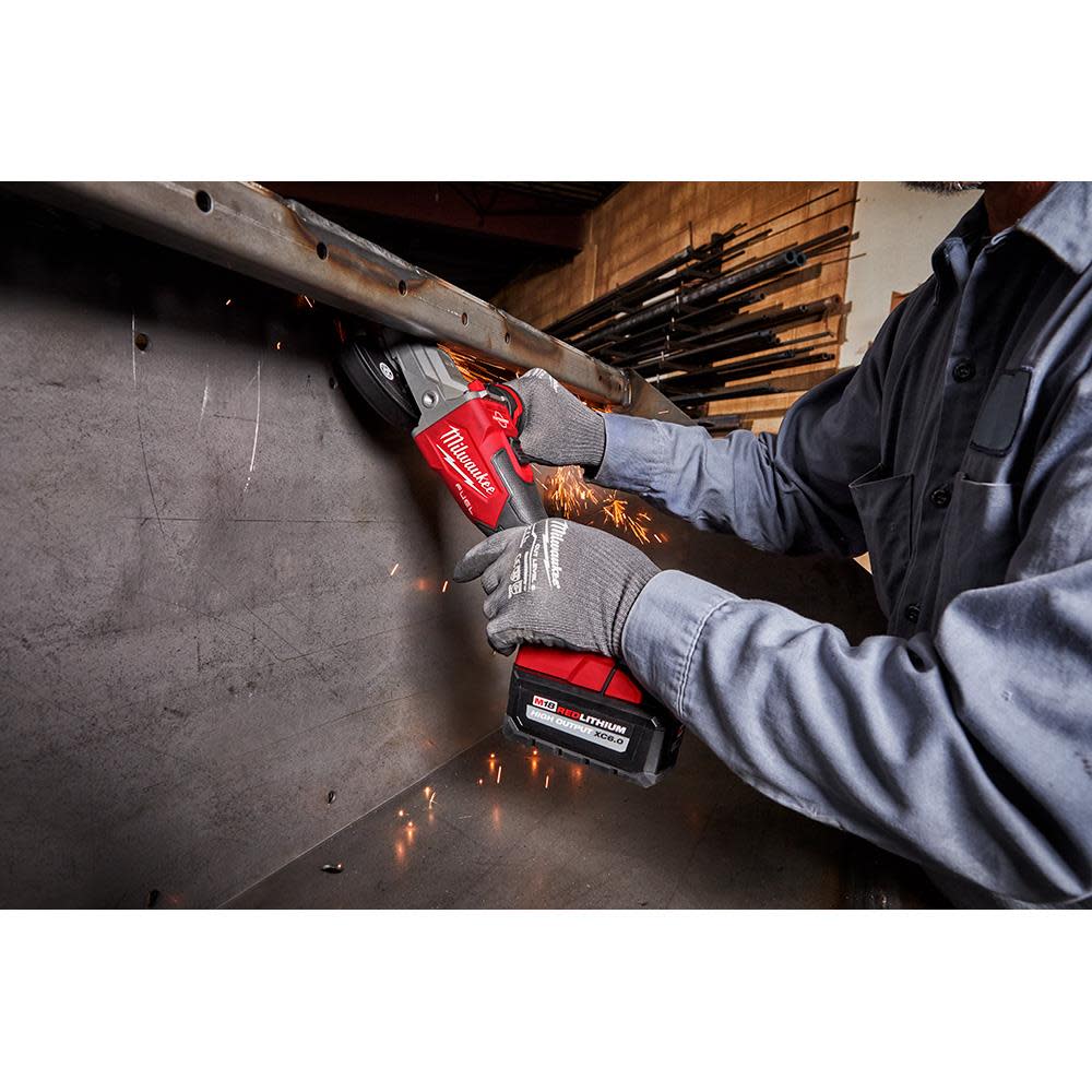 Milwaukee M18 FUEL 5″ Flathead Braking Grinder Bare Tool - Ascmtools