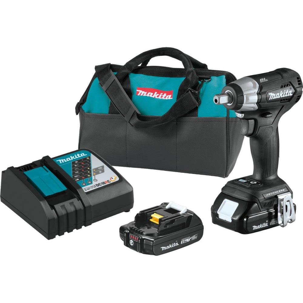 Makita 18V LXT Sub Compact 1/2″ Sq Drive Impact Wrench Kit - Ascmtools