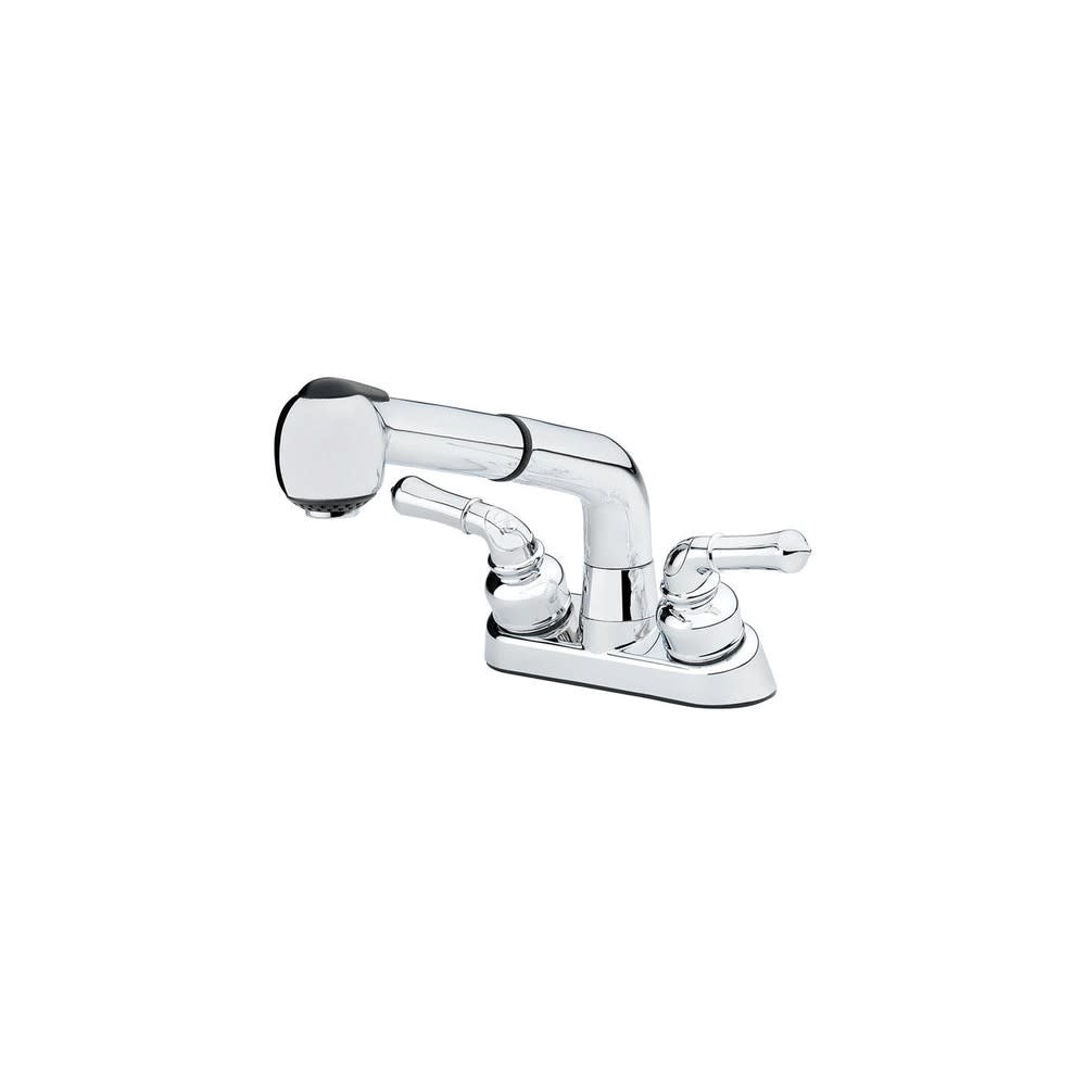 Homewerks Pullout Laundry Faucet Chrome 2 Handle - Ascmtools