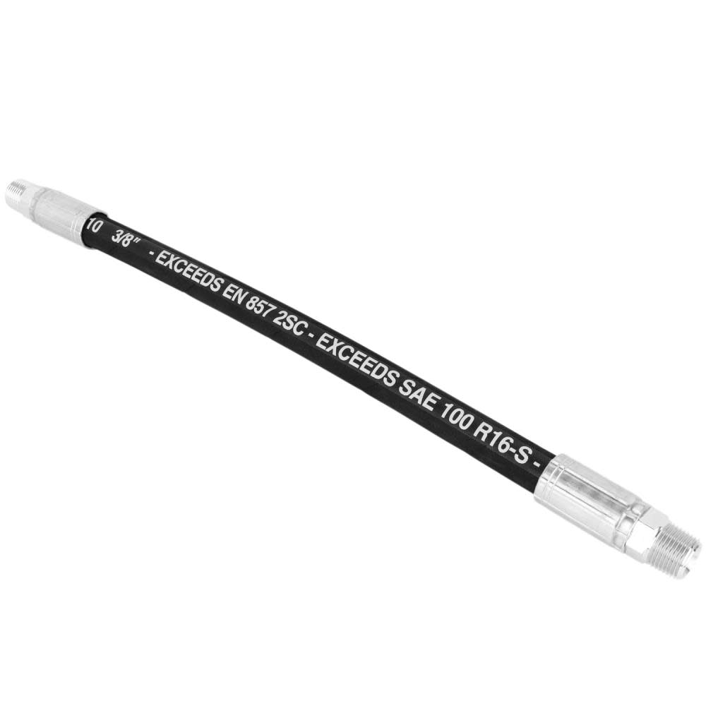 Milton Hydraulic Hose Assembly 100R16 5000 PSI 3/8″ MNPT 3/8″ Hose ID x 108″L - Ascmtools