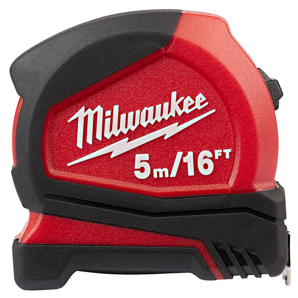 Milwaukee 5 m/16 ft. Compact Tape Measure - Ascmtools