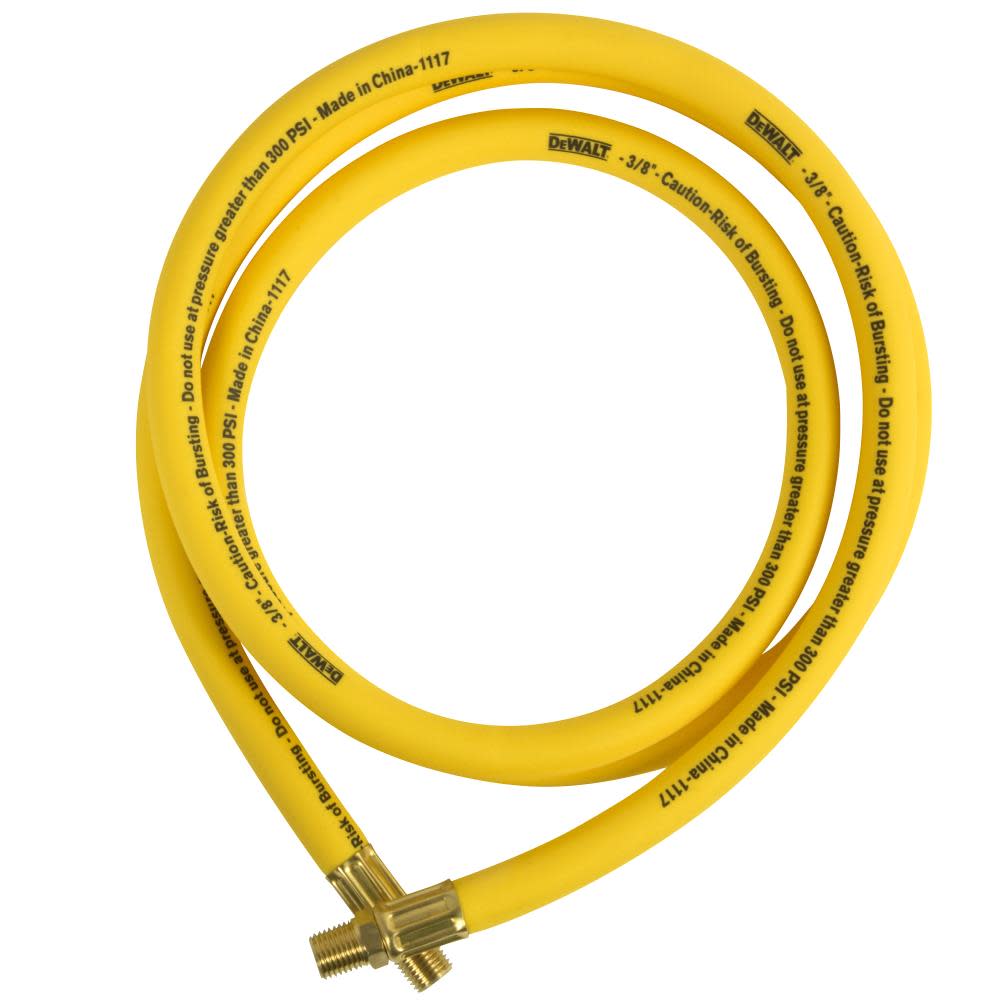 DEWALT 3/8 in. x 6 ft. Premium Hybrid Lead-in Air Hose - Ascmtools