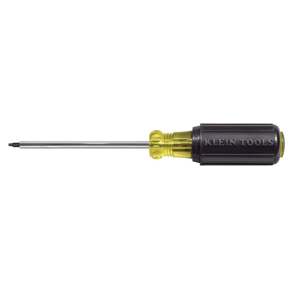 Klein Tools #3 SQ Recess Screwdriver 4″ Shank - Ascmtools