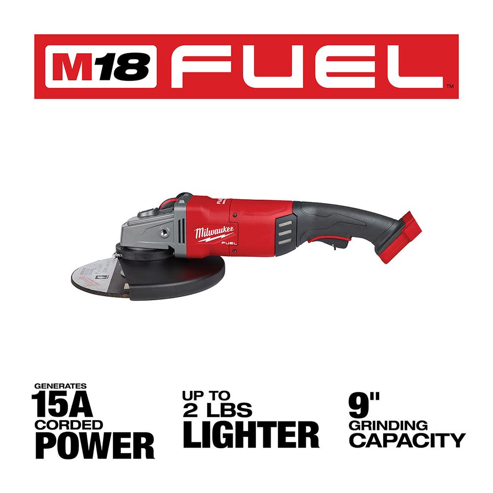 Milwaukee M18 FUEL 7 in. / 9 in. Large Angle Grinder - Ascmtools