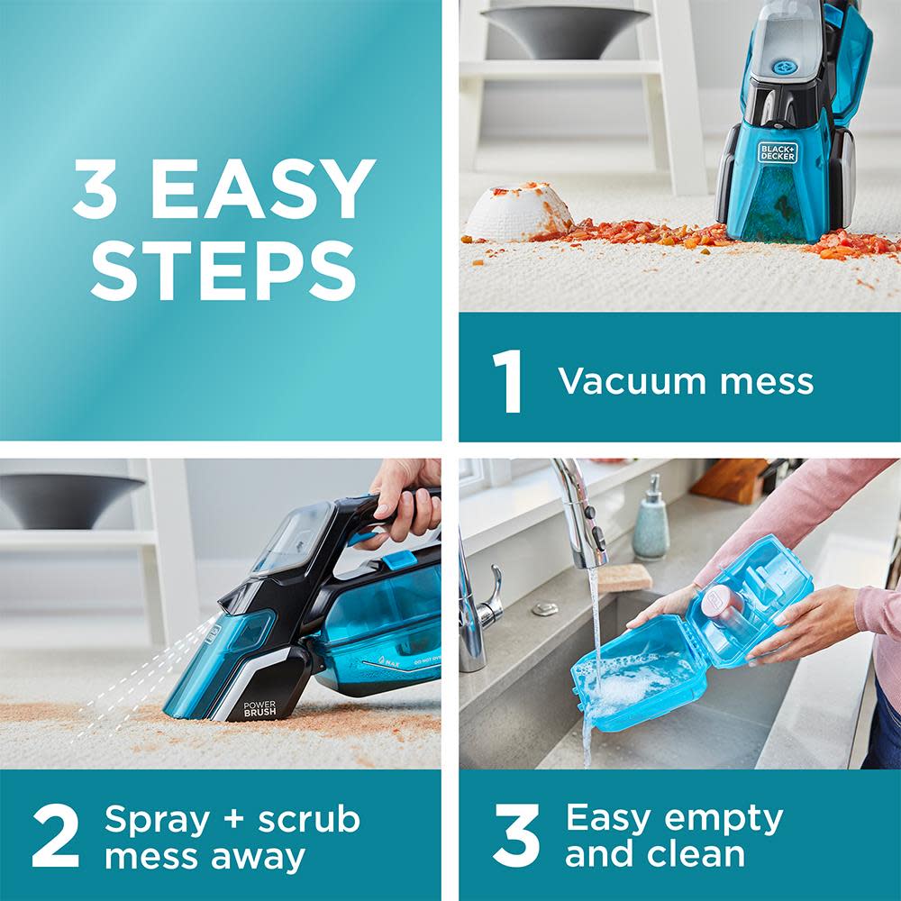 Black and Decker Spillbuster Portable Carpet Cleaner - Ascmtools