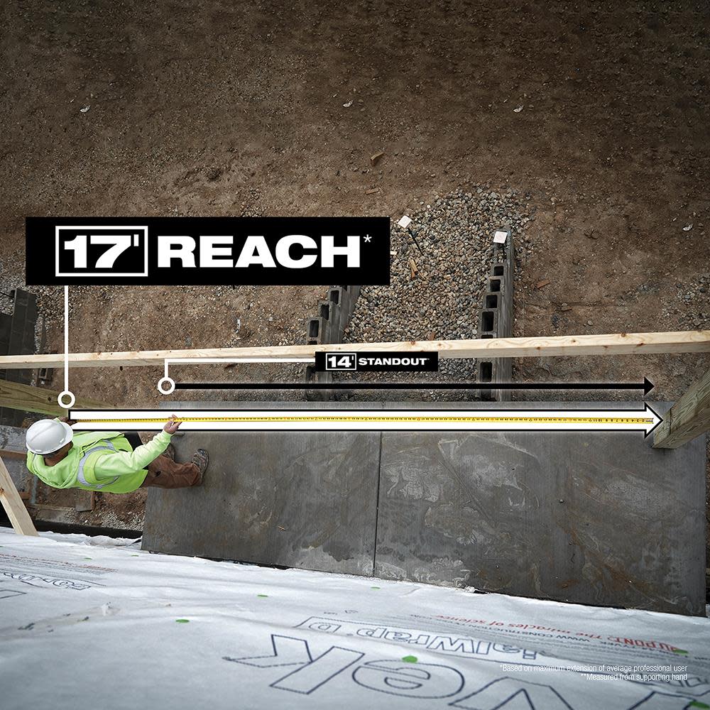 Milwaukee 35ft STUD Tape Measure - Ascmtools